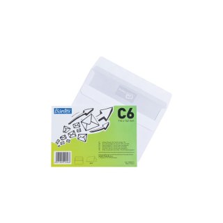 Koperta Bantex C6 biała 25 sztuk