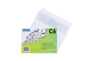 Paczka Koperta Bantex C6 biała 50 sztuk