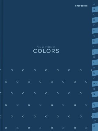 Skorowidz A4 96k.Top 2000 Colors niebieski
