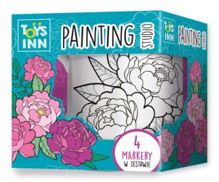 Kubek do kolorowania z markerami peonie ToysInn STN 8363