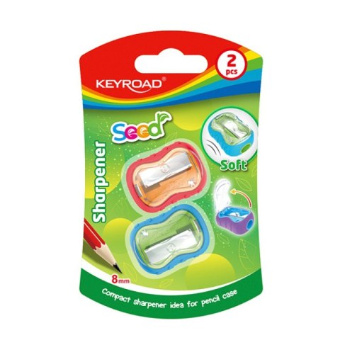 Temperówka plastikowa Rubber pojedyncza Keyroad blister Temperówka plastikowa Rubber pojedyncza Keyroad blister