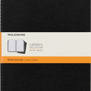 Zestaw 3 zeszytów Moleskine Cahier Journals XL (19x25cm) w linie