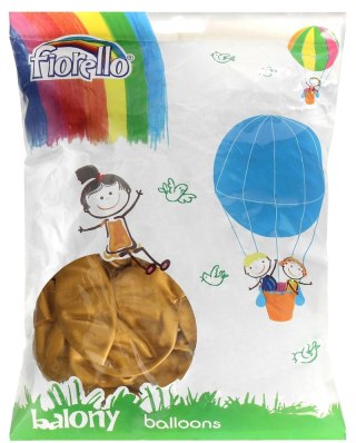 Balon metal złoty 10 cali 100 szt. Fiorello