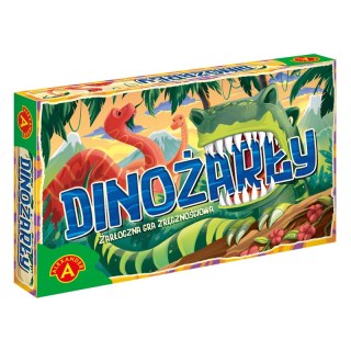 Gra Dinożarły katapulta z żetonami