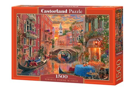 Puzzle 1500 Romantyczny wieczór w Wenecji C-151981-2 Puzzle 1500 Romantyczny wieczór w Wenecji C-151981-2