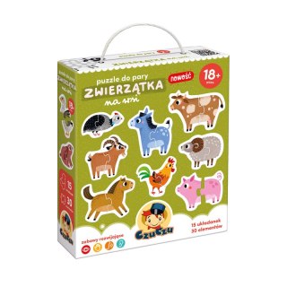 Puzzle do pary Zwierzątka na wsi CzuCzu