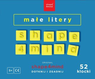 Shape4mind Małe litery 52 sztuki