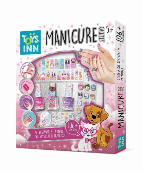 Zestaw manicure studio Pets 3 lakiery ToysInn STN 7601 Zestaw manicure studio Pets 3 lakiery ToysInn STN 7601