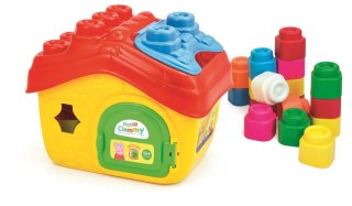 Klocki miękkie clemmy Domek Peppa 15 elemetów 17657