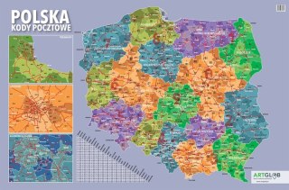 Podkładka na biurko Polska kody pocztowe