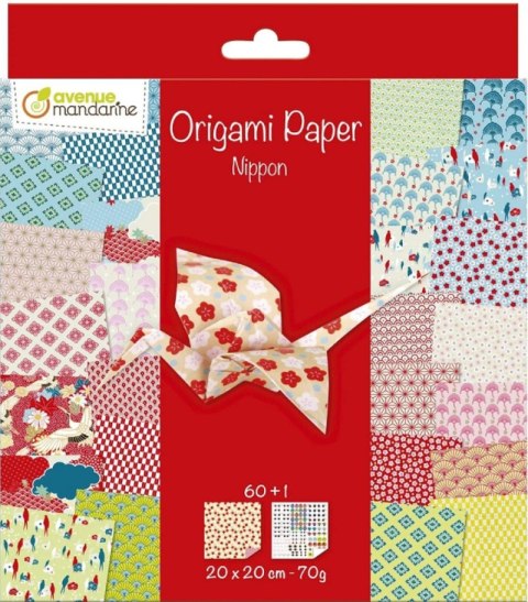 Papier origami 20x20 cm Nippon 60 arkuszy Papier origami 20x20 cm Nippon 60 arkuszy