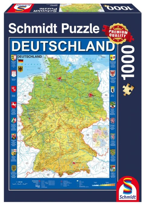 Puzzle 1000 PQ Mapa Niemiec 106613 Puzzle 1000 PQ Mapa Niemiec 106613