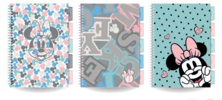 Kołobrulion B5 Disney fashion Minnie 100 kartek 1szt. mix