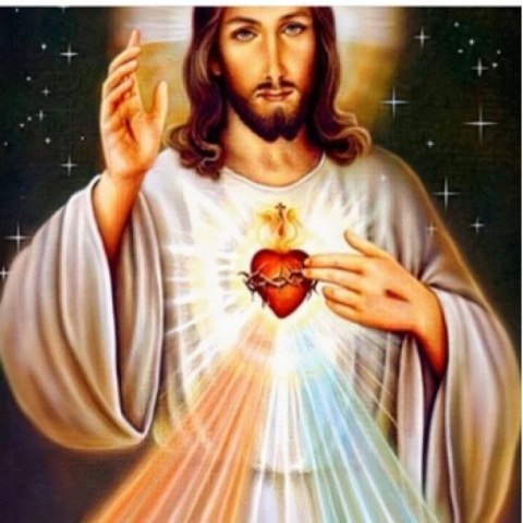 Malowanie po numerach Święte Jezus Chrystus- serce Malowanie po numerach Święte Jezus Chrystus- serce