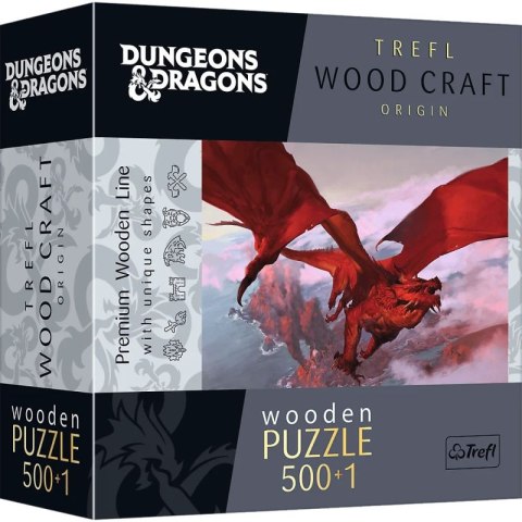 Puzzle 500+1 drewniane Starożytny czerwony smok 20181 bz Puzzle 500+1 drewniane Starożytny czerwony smok 20181 bz
