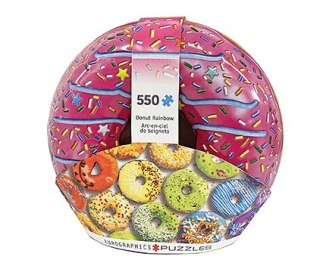 Puzzle 550 TIN Donut Rainbow 8551-5782
