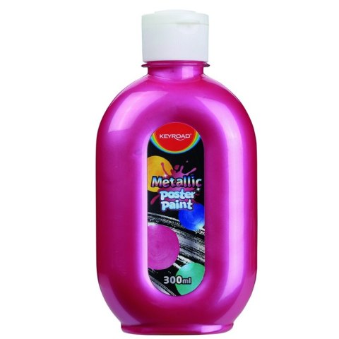 Farba 300ml plakatowa KEYROAD metaliczna czerwona Farba 300ml plakatowa KEYROAD metaliczna czerwona