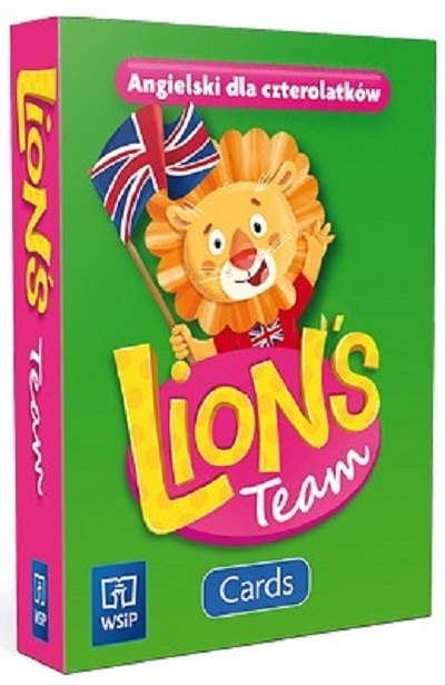 Język angielski Lion's Team CARDS dla Czterolatka