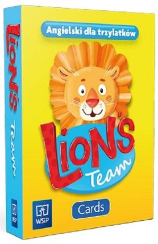 Język angielski Lion's Team CARDS przedszkole Trzylatek