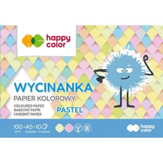 Paczka Papier kolorowy A5 Pastel Happy Color 10sztuk