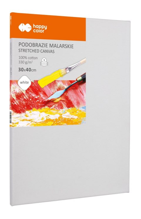 Podobrazie malarskie bawełniane 30X40cm płótno 330gsm Happy color Podobrazie malarskie bawełniane 30X40cm płótno 330gsm Happy color
