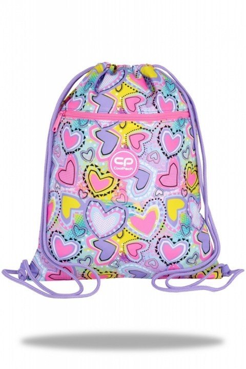 Worek na buty Coolpack Vert Sew Pastel Heart Worek na buty Coolpack Vert Sew Pastel Heart