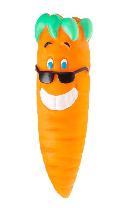 Marchewka piszcząca 19 cm dla zwierząt
