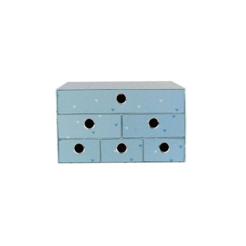 Pudełko na biurko z 6 szufladkami Sweet Blue Pudełko na biurko z 6 szufladkami Sweet Blue