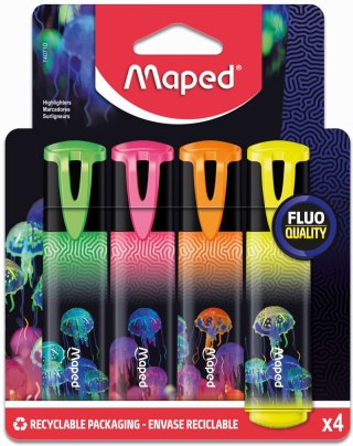 Zakreślacz Deepsea Fluo 4 kolory