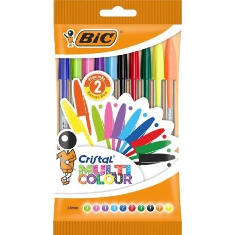 Długopis BIC Cristal Multi Colour Pouch 10 kolorów Długopis BIC Cristal Multi Colour Pouch 10 kolorów