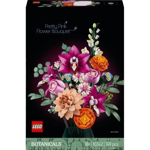 Lego Botanicals Piękny Bukiet Różowych Kwiatów 10342 Lego Botanicals Piękny Bukiet Różowych Kwiatów 10342