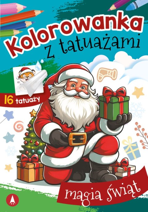 Magia świąt. Kolorowanka z tatuażami Magia świąt. Kolorowanka z tatuażami