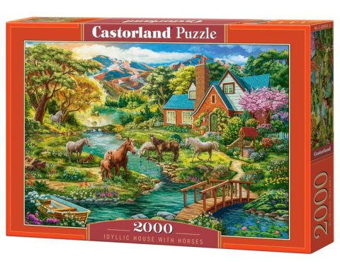 Puzzle 2000 Idyllic House with Horses C-200931-2 Puzzle 2000 Idyllic House with Horses C-200931-2
