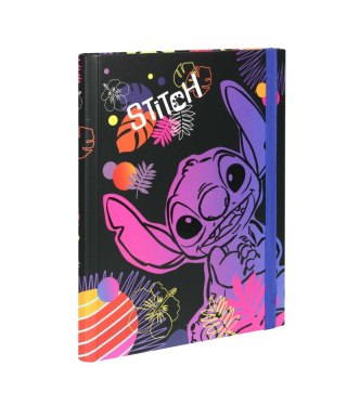 Teczka A4 przestrzenna tekturowa z gumką Disney Black wzór 1