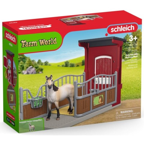 Boks dla kucyka z klaczą Mustanga Farm World SLH42724