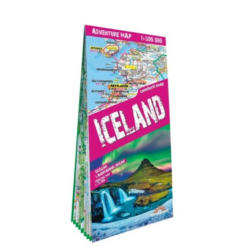 Iceland adventure map 1:500 000 laminat 2023 Iceland adventure map 1:500 000 laminat 2023
