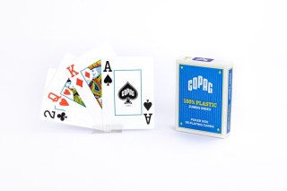Karty do gry Poker Copag Jumbo niebieskie