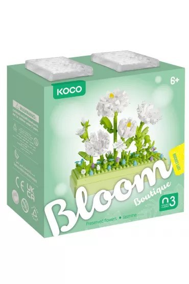 Klocki KOCO kwiaty jaśminu 285 elementów Klocki KOCO kwiaty jaśminu 285 elementów