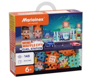Klocki konstrukcyjne Waffle mini City Stacja Paliw 148 elementów