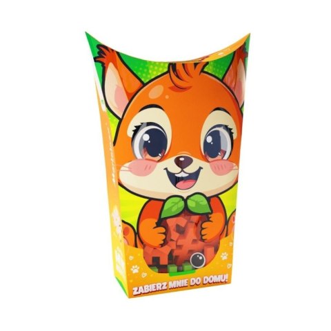 Klocki konstrukcyjne Waffle mini Pocket Pets Wiewiórka 34 elementy