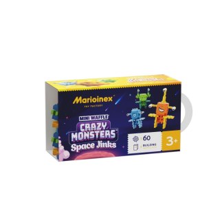 Klocki konstrukcyjne Wafle mini Crazy Monsters Space Jinks 60 elementów