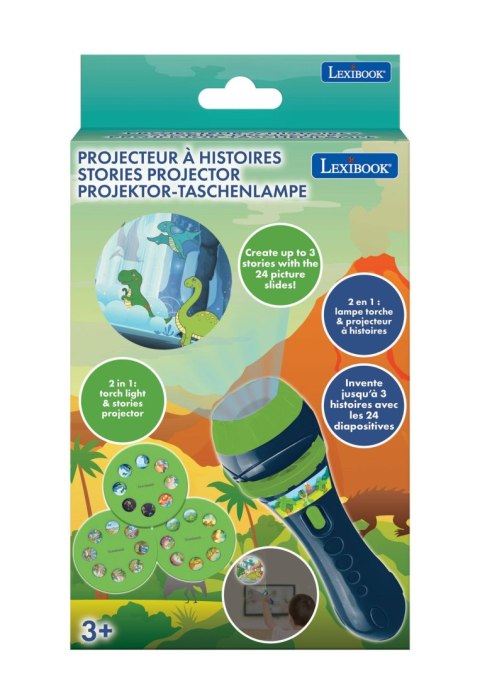 Latarka z projektorem Dinosaur Lexibook LTC050DINO Latarka z projektorem Dinosaur Lexibook LTC050DINO