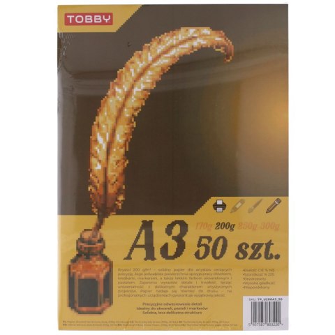 Papier Brystol A3 50 ark.200g Papier Brystol A3 50 ark.200g
