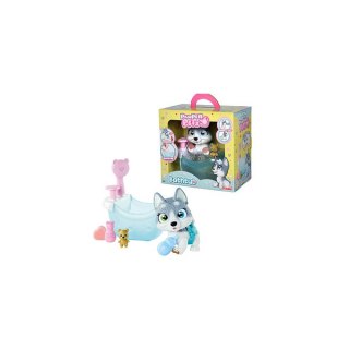 Piesek Husky PAMPER PETZ w wannie
