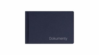 Okładka na dokumenty małe premium granat
