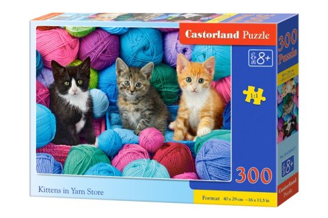 Puzzle 300 Kocięta w sklepie z włóczką B-030477