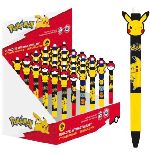 Display długopis wymazywalny automatyczny Pokemon 36 sztuk