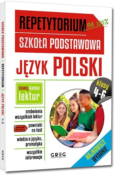 Język polski. Repetytorium. Szkoła podstawowa. Klasa 4-6