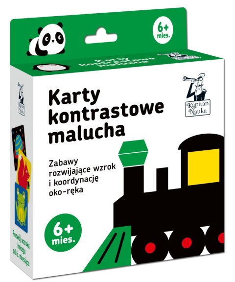 Karty kontrastowe malucha. (6+ mies.). Kapitan Nauka