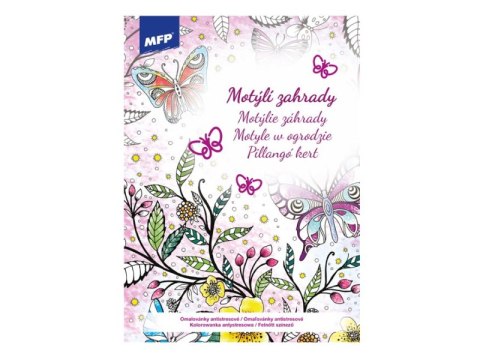 Kolorowanka antystresowa Motyle w ogrodzie 5301079